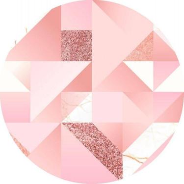 Imagem de Painel Redondo 3D Sublimado Geométrico Frd-840