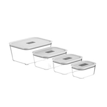 Imagem de Conjunto 4 Potes Herméticos de Vidro Fresh Lock - Ou