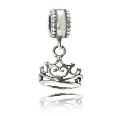 Imagem de Berloque Princesa Coroa Prata Legitima 925 - Lojas La&Ny