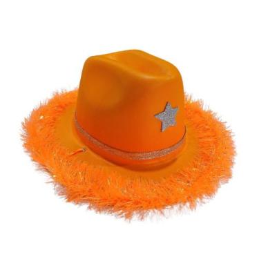 Imagem de Chapeu Cowboy Star - Festas e Fantasias, Laranja