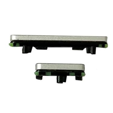 Imagem de Botão de volume liga/desliga botão lateral peça de substituição para Google Pixel 6 Pro (branco)