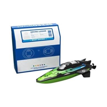 Imagem de Mini Barco RC De Alta Velocidade 24G Controle Remoto Barco Bateria Rec