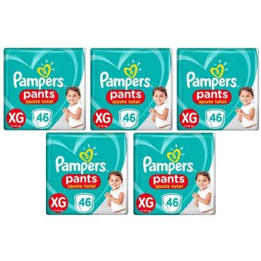 Imagem de Kit Fralda Calça Pampers Pants Ajuste Total - Tam XG - 230 Unidades