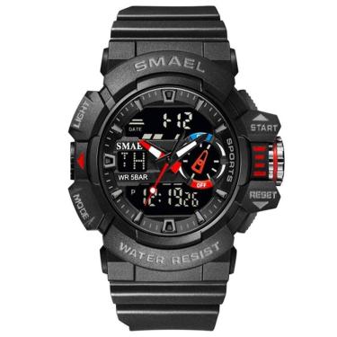 Imagem de Relógio Masculino Smael Anadigi 8043 Preto