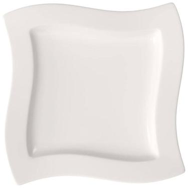 Imagem de Prato para Jantar de 26 cm, Elegância e Praticidade em Sua Mesa com Formato Quadrado e Material de Porcelana, Villeroy Boch, Branco