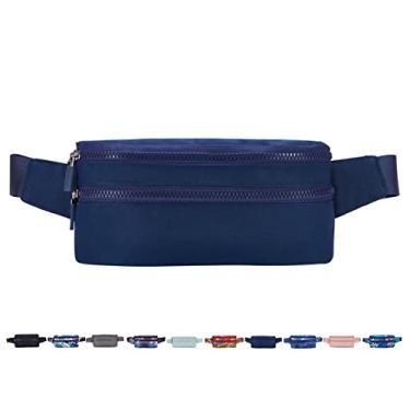 Imagem de Goothdurs Pochete para mulheres, homens, moda, bolsa de cintura, impermeável, com cinto ajustável para corrida, viagem, caminhada, ciclismo, dinheiro