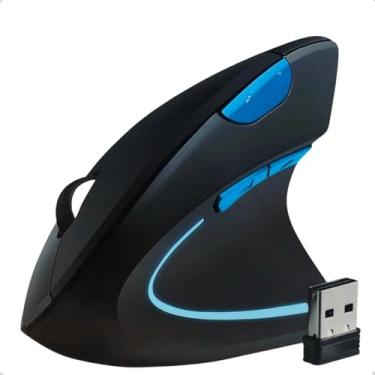 Imagem de Mouse Vertical Ergonômico Sem Fio 2 em 1 Bluetooth + Wireless Recarregável Dia a Dia e Gamer 2.4G