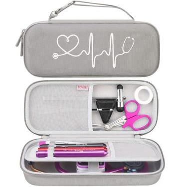Imagem de Estojo de estetoscópio BOVKE para 3M Littmann Classic III cinza