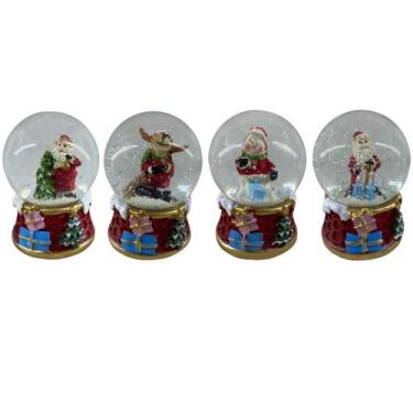 Imagem de Globo De Neve Natal Papai Noel Rena Decoração Natalina - vantageria