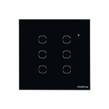 Imagem de Interruptor Smart Touch Intelbras Wifi Preto