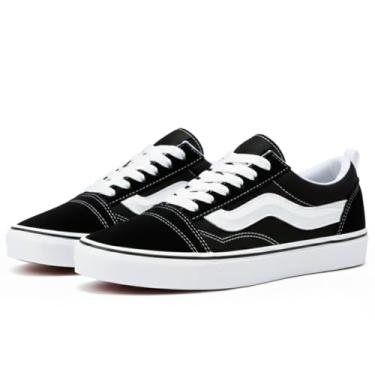 Imagem de Tenis Feminino Casual Unissex Skatista Knu Orks Preto Branco (PRETO BRANCO, BR, Adulto, Numérico, 40)