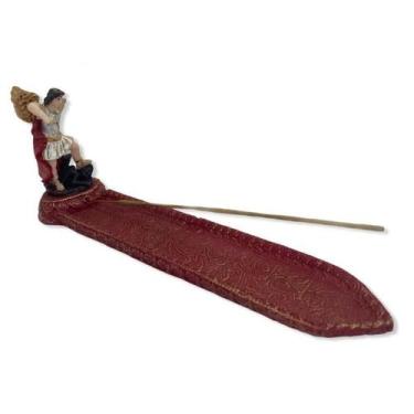 Imagem de Incensário Régua Arcanjo Miguel 24Cm Vermelho - Bialluz Presentes