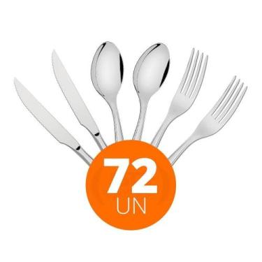 Imagem de Jogo Facas Garfos Colheres Laguna 72 Peças Inox Tramontina