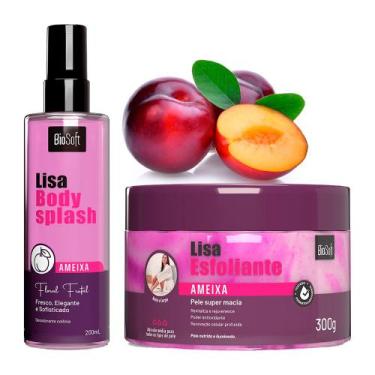 Imagem de Kit Body Splash Mist e Creme Esfoliante Ameixa Facial e Corporal Bio S