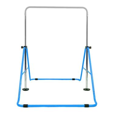 Imagem de Barra de ginástica infantil | Barra de macaco de ginástica horizontal ajustável | Equipamento de exercícios para treinar acessórios de ginástica em casa para crianças, adolescentes, academia, escola