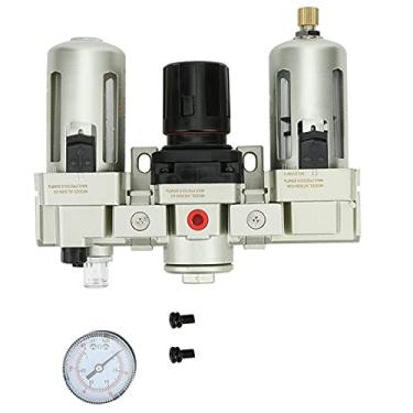 Imagem de Separador de água e óleo Drenagem automática Filtro de peça tripla Separação de gás líquido Compacto Leve Durável para sistemas de compressor de ar industrial Liga de alumínio