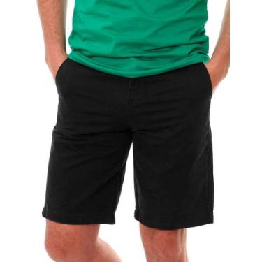 Imagem de Bermuda Tommy Hilfiger Masculina Sarja Brooklyn Preta, 46