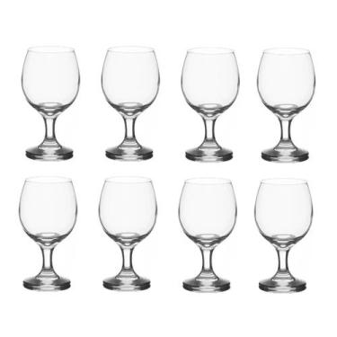 Imagem de Jogo 8 Taça Água Suco Refrigerante 320ml Vidro Restaurante - Nadir Fig