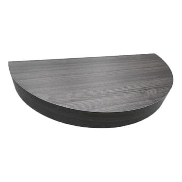 Imagem de Suportes cilíndricos redondos cinza para festa - suportes de pedestal de madeira maciça, organizador de pilares de rodapé de sobremesa para decoração de casa, escritório e casamento (100 x 50 x 15 cm)