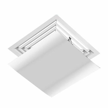 Imagem de Defletor de ventilação CA de teto ajustável, para-brisa de ar condicionado quadrado de 66 cm, sopro anti-direto para registros de ar condicionado central, melhora o conforto e o controle do fluxo de
