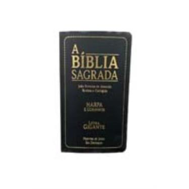 Imagem de Biblia sagrada evangelica - preta - harpa e corinh - PAE EDITORA E DIS