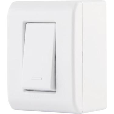 Imagem de Tramontina Caixa de Sobrepor com 1 Interruptor Simples 10 a 250 V Lizf