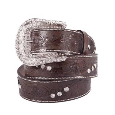 Imagem de Cinto Country Feminino Cowgirl Fivela Removivel Strass - Pampas Countr