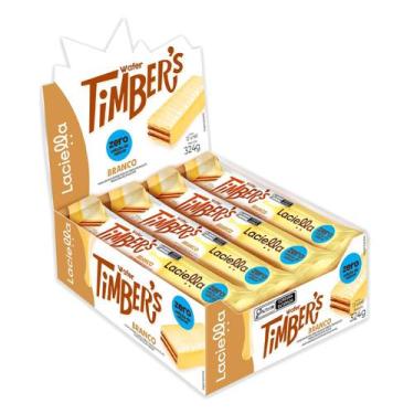 Imagem de Wafer Chocolate Branco Zero Açúcar Timbers c/12