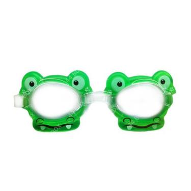 Imagem de Óculos Natação Infantil Animais Divertido - 44BOX, Verde