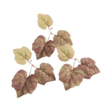 Imagem de Plantas Artificiais De Folha De Bordo Em Seda 100PCS Flores Decorativa