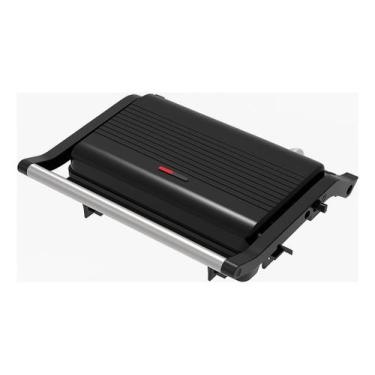 Imagem de Grill E Sanduicheira Unitermi Press Grill Gourmet Ceramic Inox Tostex 