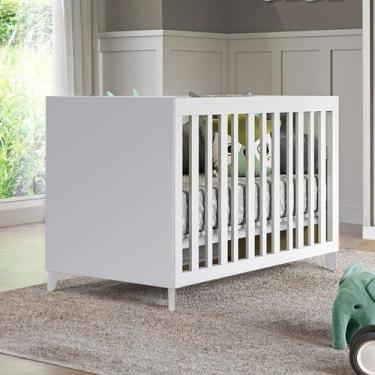 Imagem de Berço L 2 em 1 Padrão Americano MDF Branco - Puppi