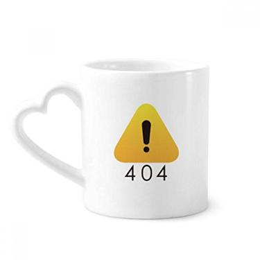 Imagem de Caneca programmer 502 de aviso de erro de café cerâmica copo de coração de vidro