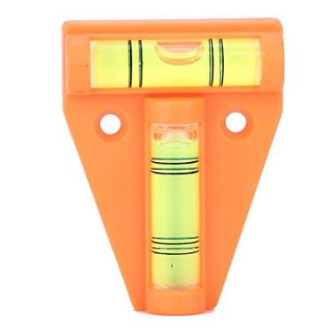 Imagem de Plástico ABS bolha nível T com orifício de instalação câmera símbolo de níveis de instrumentos de medição ferramentas de layout ângulos pequenos (laranja)