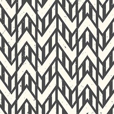 Imagem de Papel de Parede Chevron Tribal para Sala 57x270cm