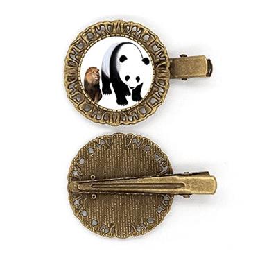 Imagem de Grampo de cabelo com estatura de panda de animal de leão