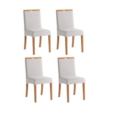 Imagem de Conjunto 4 Cadeiras Para Sala De Jantar Romana - Tre Mobili
