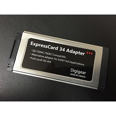 Imagem de Digigear SD/SDHC/SDXC para adaptador de cartão expresso/leitor para aplicação de cartão Sony SXS Pro/substituição de até 2 TB (suporte de 8 MB a 32 e 64 GB)
