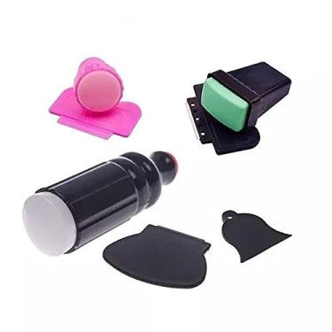 Imagem de Goliton 3 conjuntos de carimbos de arte para unhas + ferramenta de molde de impressão de unhas