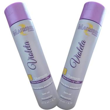 Imagem de Kit 2 Shampoo Violeta Mairibel P/Cabelos Loiros E Grisalhos
