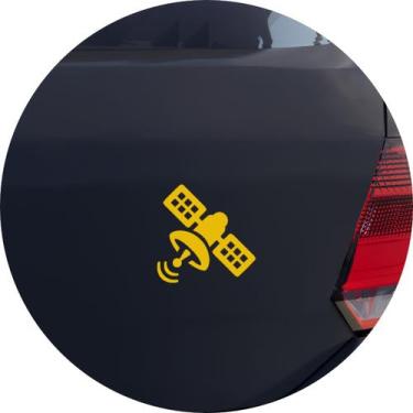 Imagem de Adesivo de Carro Satélite em órbita - Cor Amarelo - Melhor Adesivo, Am