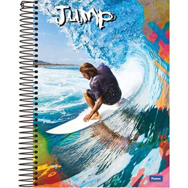 Imagem de Caderno de 10 Matérias, Jump, Foroni, 200 Folhas, Capa Dura, Universitário, 200x275mm, Pacote com 4 Cadernos, Capas Sortidas