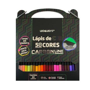 Imagem de Lápis de Cor Carbon Line 50 Cores Leo&Leo