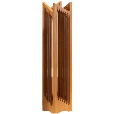 Imagem de Luminária Kandal Ozki 70 cm (Altura) Madeira Eucalipto Cedro Corda Red