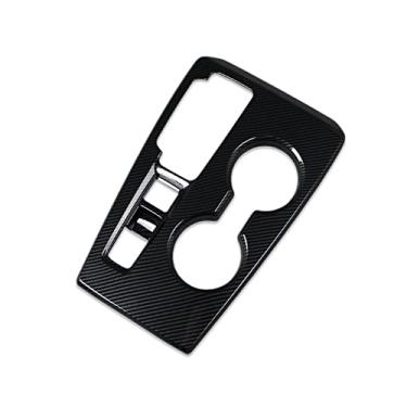 Imagem de RQING Para Honda Civic 2022 2023 Painel de painel central frontal porta-copos, acabamento padrão de fibra de carbono