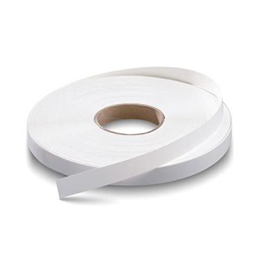 Imagem de FAKILO Faixa de borda de melamina branca 5/20.3 cm x 76.2 m borda folheada fácil aplicação fita de fita de fita para consertos de madeira compensada de gabinete restauração de móveis
