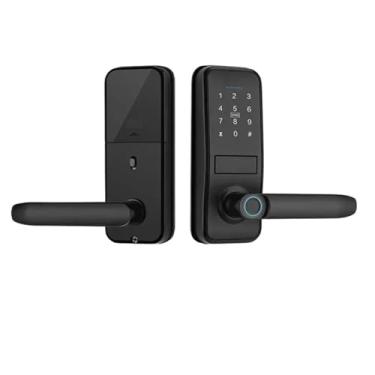 Imagem de Fechadura inteligente com impressão digital com desbloqueio remoto e vários métodos de acesso(Tuya lock B HUB)