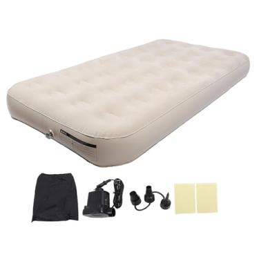 Imagem de Colchão Inflável 75 X 40 X 8 pol., Capacidade 550 Lb, Base Industrial, PVC Grosso, Bomba Elétrica, Suporte Ergonômico, Com Bolsa de Armazenamento, Portátil para Camping ou Uso