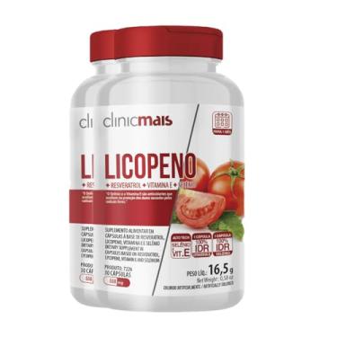 Imagem de Kit 2 Licopeno 550mg Clinicmais 30 Cápsulas