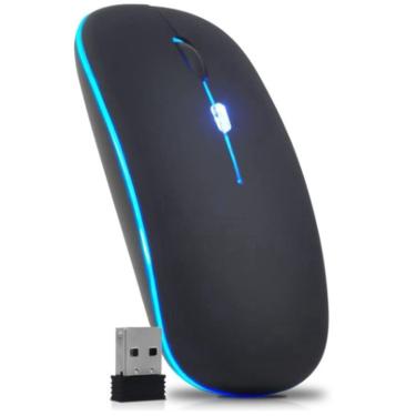 Imagem de Conexão Sem Esforço: Mouse Sem Fio Usb 2.4Ghz Recarregável